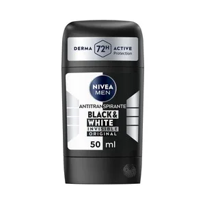 Nivea Men Black & White Invisible Original Desodorante en Stick para Hombre, Antitranspirante hasta 72 Horas. 50 ML