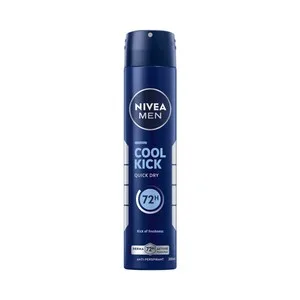 Nivea Men Cool Kick Desodorante en Spray para Hombre Anti-transpirante hasta 72 Horas 200 Ml.