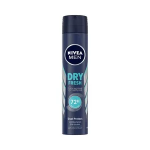 Nivea Men Dry Fresh Desodorante en Spray para Hombre Anti Transpirante hasta 72 Horas 200 Ml.