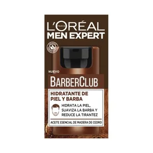 L´oréal Paris Men Expert Barber Club Crema Hidratante para Piel y Barba con Aceite Esencial de Madera de Cedro 50 Ml.