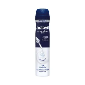 Lactovit Men Invisible Desodorante en Spray para Hombre, sin Alcohol y Antiirritaciones 200 Ml.