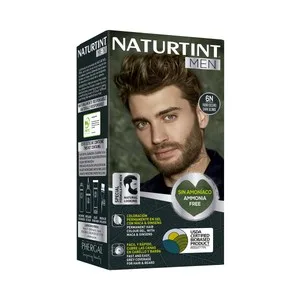 Naturtint Men Tono 6n Rubio Oscuro Coloración Permanente en Gel para Barba y Cabello. 