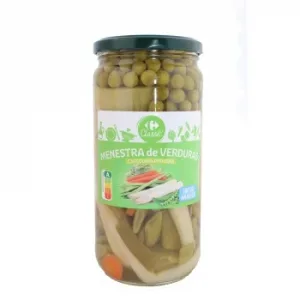 Menestra de Verduras Classic Carrefour sin Sal Añadida 400 G.