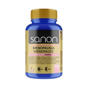 Sanon Menopausia Día con Triptófano, Gaba, Tirosina y Vitamina B6 90 Cápsulas. 90 UD