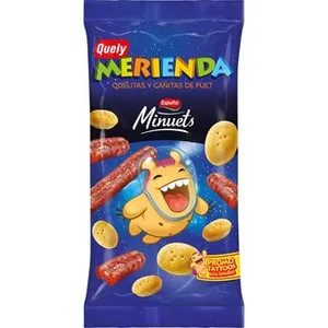 Merienda Minuets Quelitas y Cañitas de Fuet Quely