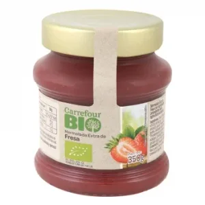 Mermelada de Fresa Ecológica Carrefour Bio 350 G.