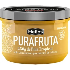 Mermelada de Piña Tropical sin Gluten Solo con Azúcares Procedentes de la Fruta Helios Purafruta