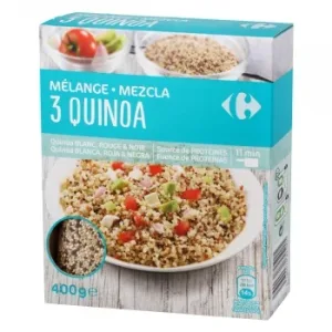 Mezcla de Quinoa Blanca, Roja y Negra Carrefour 400 G.