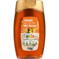 Miel de Panal Cero Goteo Eroski, Dosificador 500 G