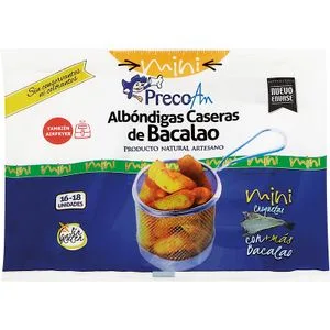 Mini Albóndigas Bacalao sin Gluten 250 Gr