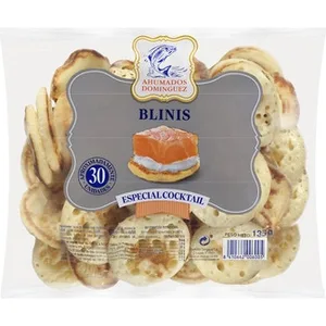 Mini Blinis Especial Cocktail Pack 30 Unidades Ahumados Dominguez