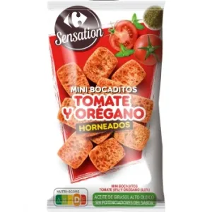 Mini Bocaditos de Tomate y Orégano Sensation Carrefour 100 G.
