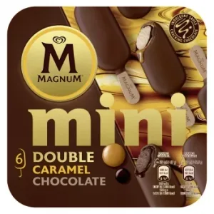 Mini Bombón Helado Chocolate y Caramelo Double Magnum 6 Ud.
