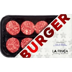 Mini Burger Meat de Vacuno Joven sin Gluten y sin Lactosa 8 Unidades la Finca