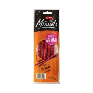 Espuña Mini Cañitas de Salami, de Curación Lenta en Bodega Espuña Minuets 5 Uds. 50 G