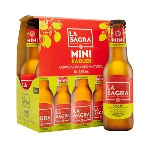 LA Sagra Mini Cerveza Radler Botellín 6 Bot. X 20 Cl. 1200 ML