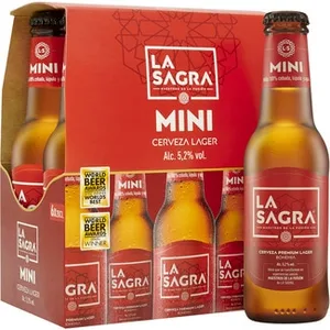 Mini Cerveza Rubia Lager Bohemia Pack 6 la Sagra