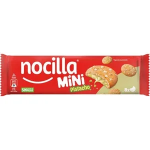 Mini Cookies Rellenas de Crema de Pistacho sin Aceite de Palma 8 Unidades Nocilla