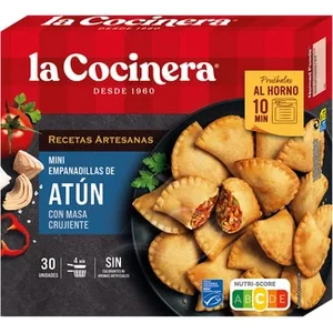Mini Empanadillas de Atún 30 Unidades  la Cocinera Recetas Artesanas 450 G