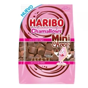 Mini Espumas Dulces Bañadas en Chocolate con Leche Haribo 140 G.