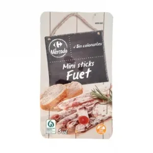 Mini Fuet Carrefour el Mercado sin Gluten 50 G