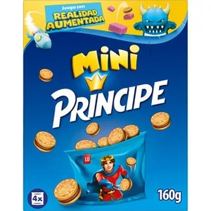 Mini Galletas Rellenas de Chocolate Pack 4 Bolsitas  Principe 160 G