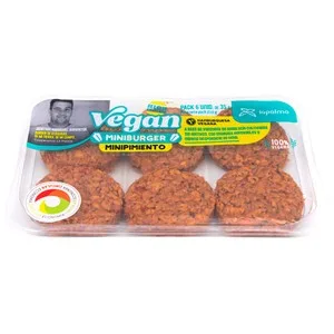 LA Palma Mini Hamburguesas Vegetales de Minipimiento la Palma 6x35 G. 210 G