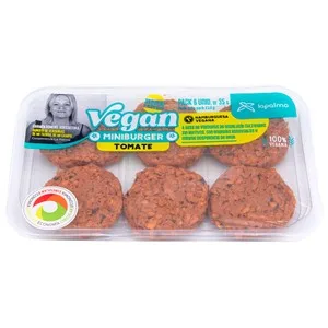 LA Palma Mini Hamburguesas Vegetales de Tomate la Palma 6x35 G. 210 G