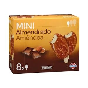 Mini Helado Bombón Almendrado Hacendado Sabor Vainilla 0.48 L