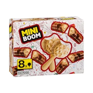 Mini Helado Bombón Boom Hacendado Sabor Leche Tostada 0.48 L