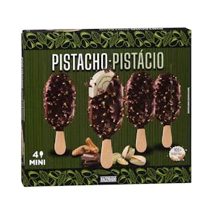 Mini Helado Bombón Vegetal Pistacho Hacendado a Base de Anacardos 0.326 L