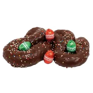 Mini Monas Bañadas de Chocolate C/4 Huevito 120 Gr