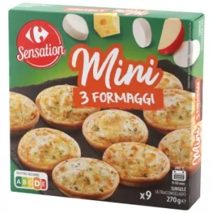 Mini Pizzas 3 Quesos Carrefour 270 G.
