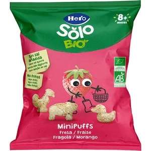 Mini Puffs Snacks de Fresa Ecológicos desde 8 Meses Hero Solo