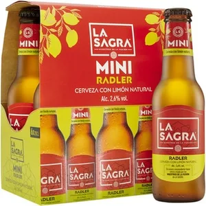 Mini Radler Cerveza Rubia con Limón Natural Pack 6 la Sagra