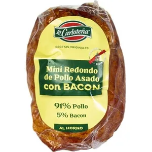 Mini Redondo de Pollo Asado con Bacon al Horno sin Gluten  la Carloteña 250 G