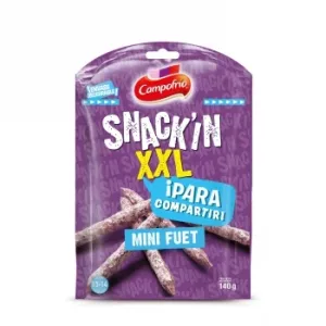 Mini Snack de Fuet XXL Campofrío sin Gluten 140 G