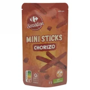 Mini Sticks de Chorizo Carrefour Sensation sin Gluten 50 G