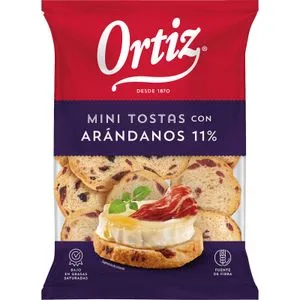Mini Tosta con Arándanos 90 Gr