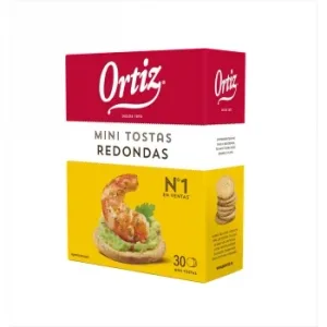 Mini Tostas Redondas Ortiz 100 G.
