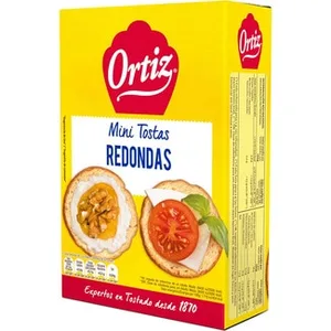 Mini Tostas Redondas  Ortiz 100 G