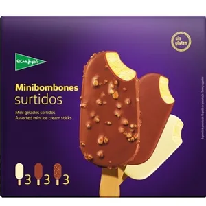Minibombón Helado Surtido sin Gluten 9 Unidades  el Corte Ingles 450 ML