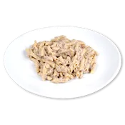 Miniplumas con Salsa de Setas