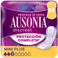 Compresa Miniplus Ausonia Discreet, Paquete 20 Uds