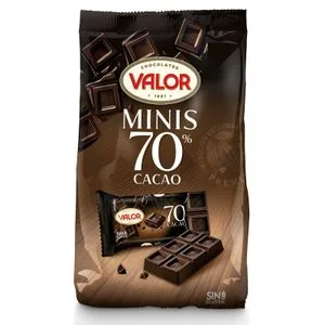 Minitabletas Chocolate Negro 70% 200 Gr