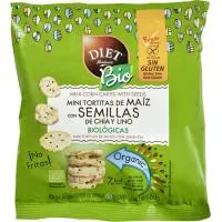 Minitortitas Maíz-semilla Bio S.gluten D. Radisson, Paquete 50 G