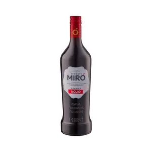 Miró Vermut Rojo Elaborado con una Selección de Aromáticos del Mediterraneo y Alpinos Miró Botella de 1 L. 1000 ML