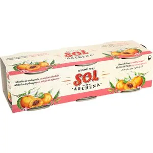 Mitades de Melocotón sin Azúcar Añadido 3 X 115 Gr