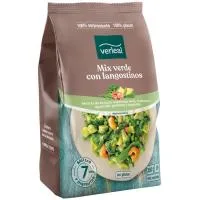 Mix Verde con Langostino Verleal, Bolsa 350 G