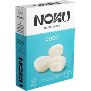 Mochi de Crema Helada de Coco Envuelta en Suave Masa de Arroz sin Gluten Noku